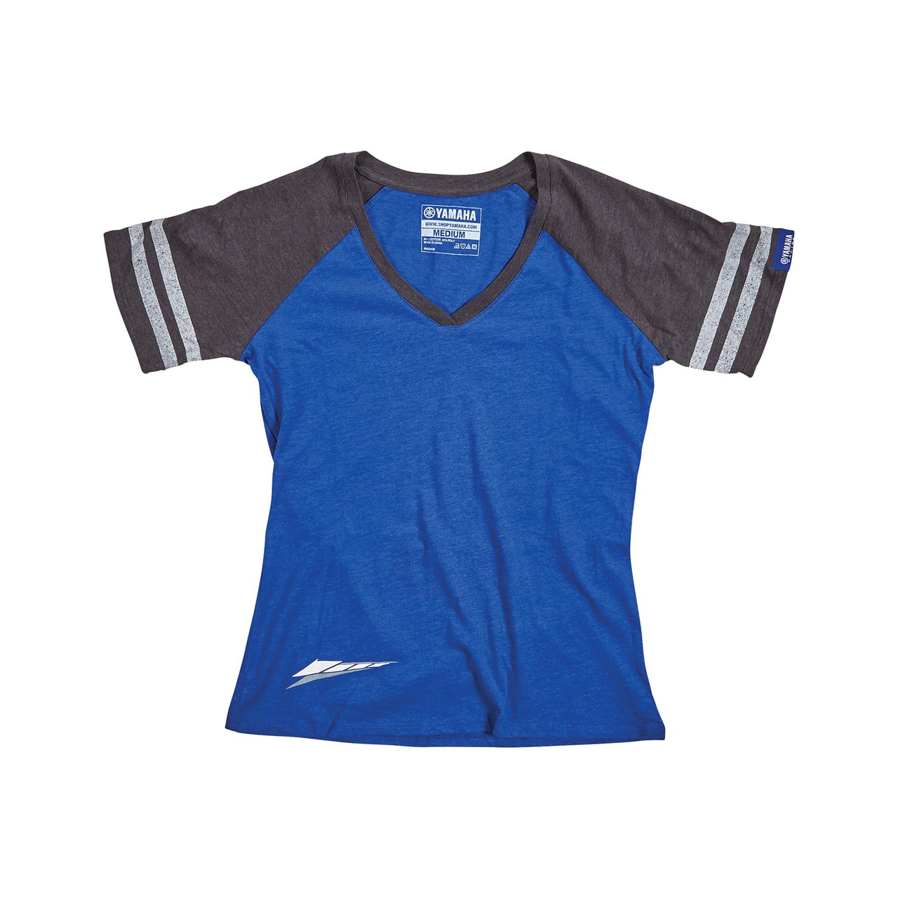 Yamaha New OEM Ladies 3X Tracks Racing Jersey SS T-Shirt, CRW-17TTK-BL-3X