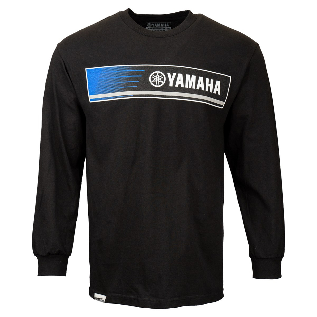Yamaha New OEM, Branded Men's Polyester Revs Long Sleeve Tee, CRP-20LBR-BK-MD