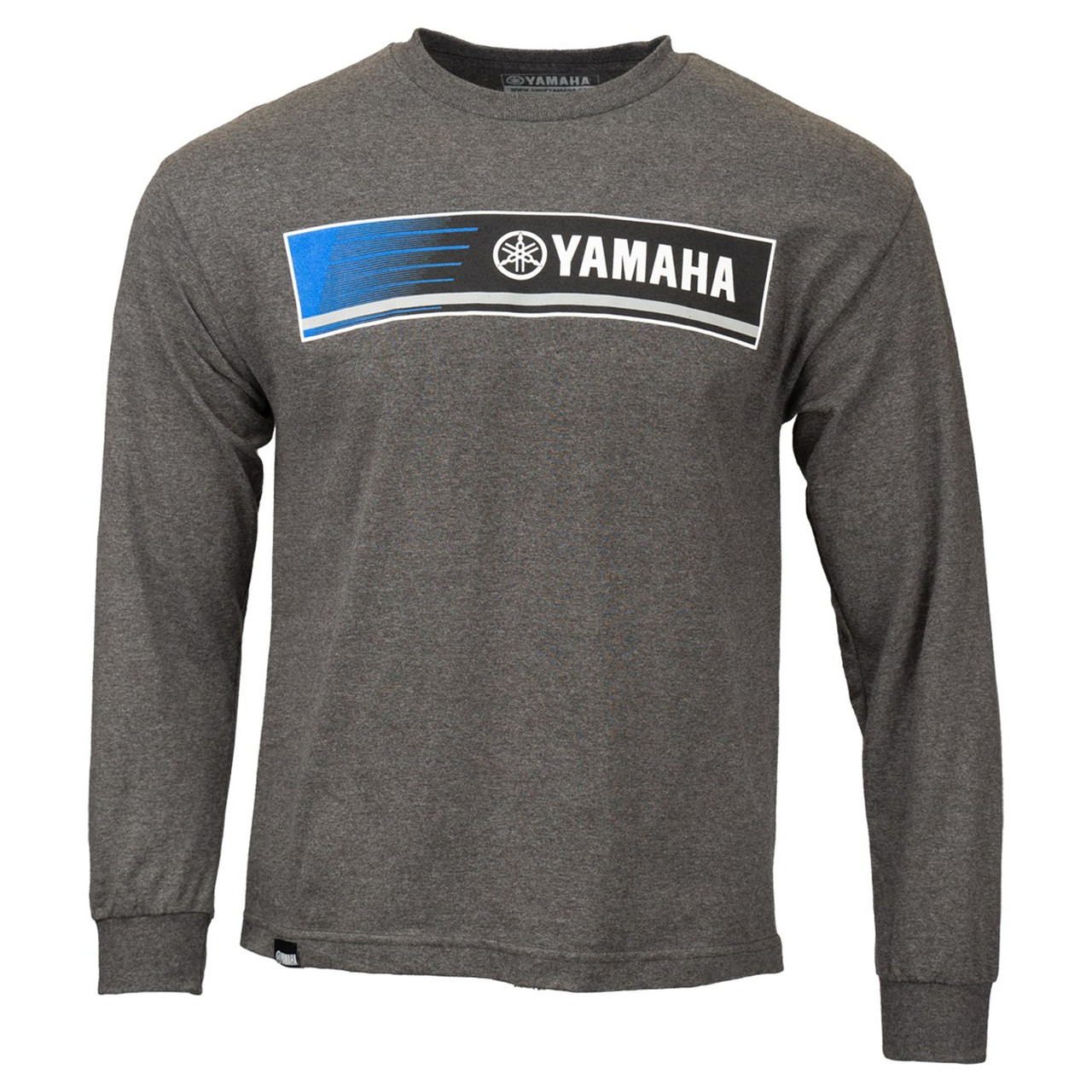 Yamaha New OEM, Branded Men's Polyester Revs Long Sleeve Tee, CRP-20LBR-GY-LG