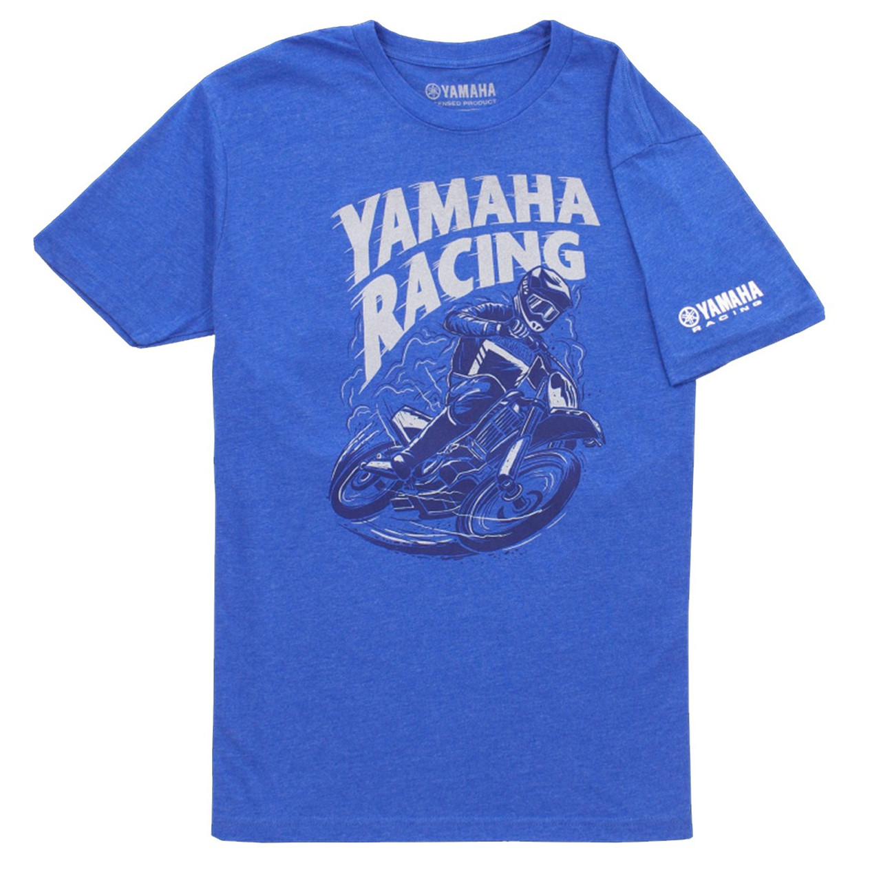 Yamaha New OEM Branded Blue Racing Cycle Short Sleeve Tee Shirt, VDF-20TCY-BL-LG