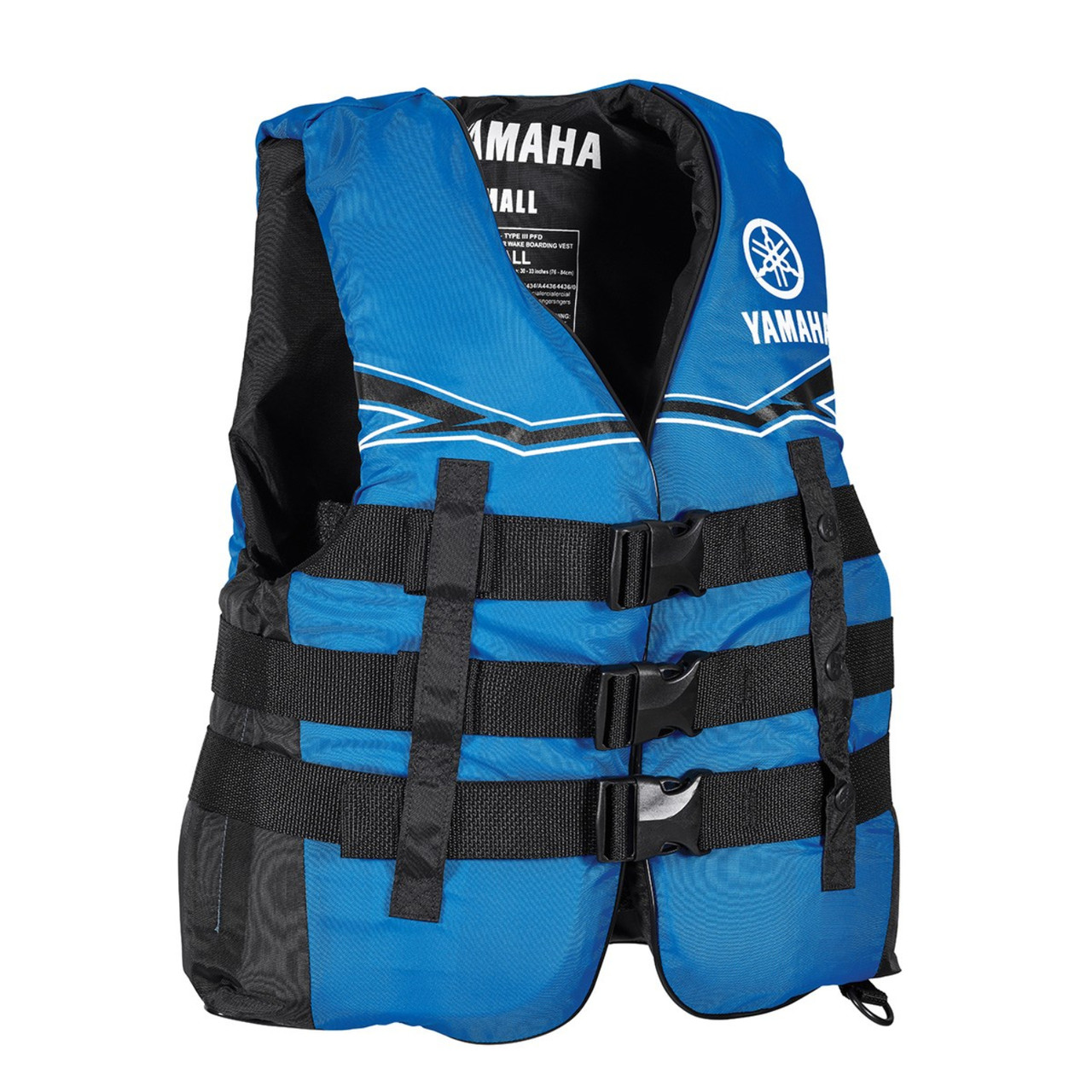 Yamaha New OEM Adult Men's XS Blue Nylon Life Jacket/PFD MAR-21V3B-BK-XS