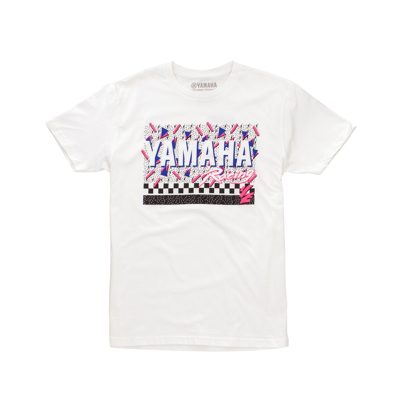 Yamaha New OEM, MotoSport Confetti Tee- Men's, VDF-21TMS-WH-MD