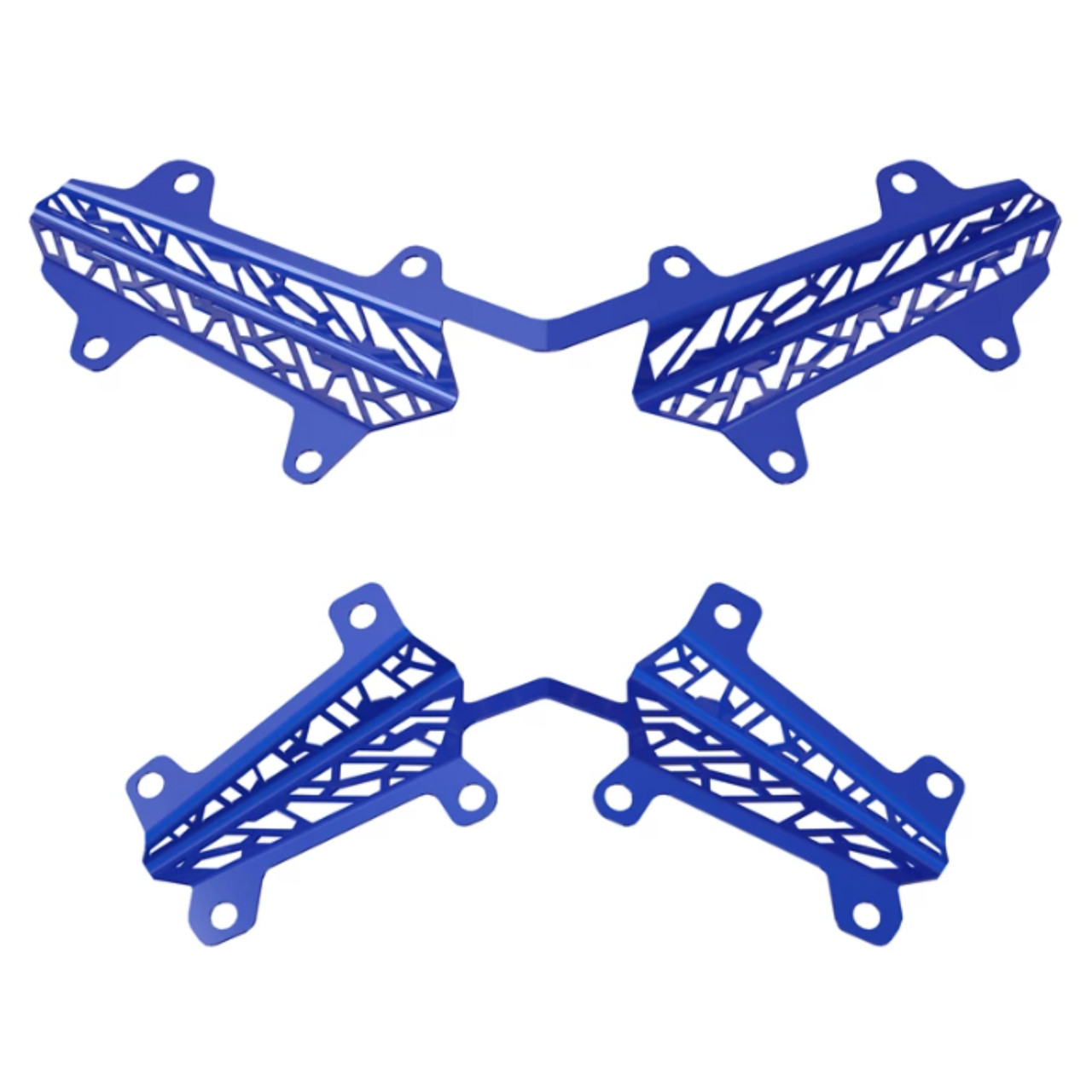 Polaris Snowmobile New OEM Blue Matryx Grill Inserts, 2884979-751