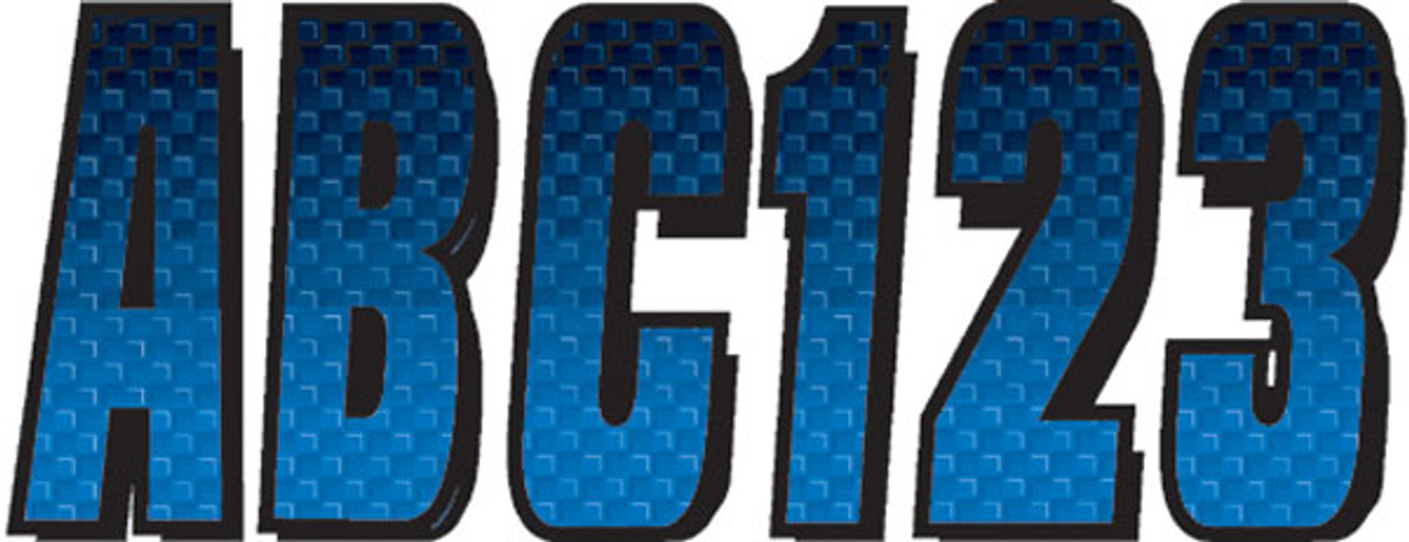 HARDLINE Sticker Kit Blu/Blk, BLBKG300