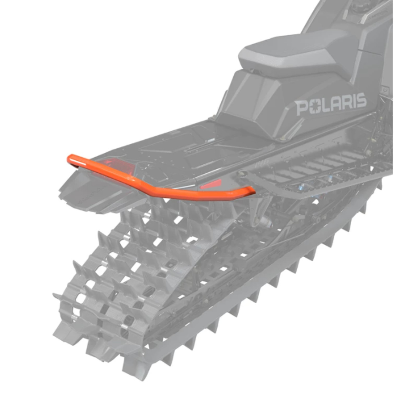 Polaris Snowmobile New OEM Orange MATRYX Sentry Mountain Rear Bumper 146 in., 2889351-647