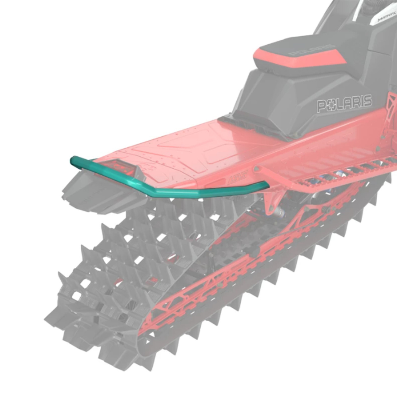 Polaris New OEM Teal MATRYX Sentry Mountain Rear Bumper 155 in. Slash, 2889352-887