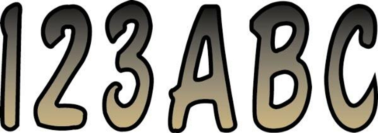 HARDLINE I.D. Sticker Kit - 200 Series - Brown Gradation, BRBKG200
