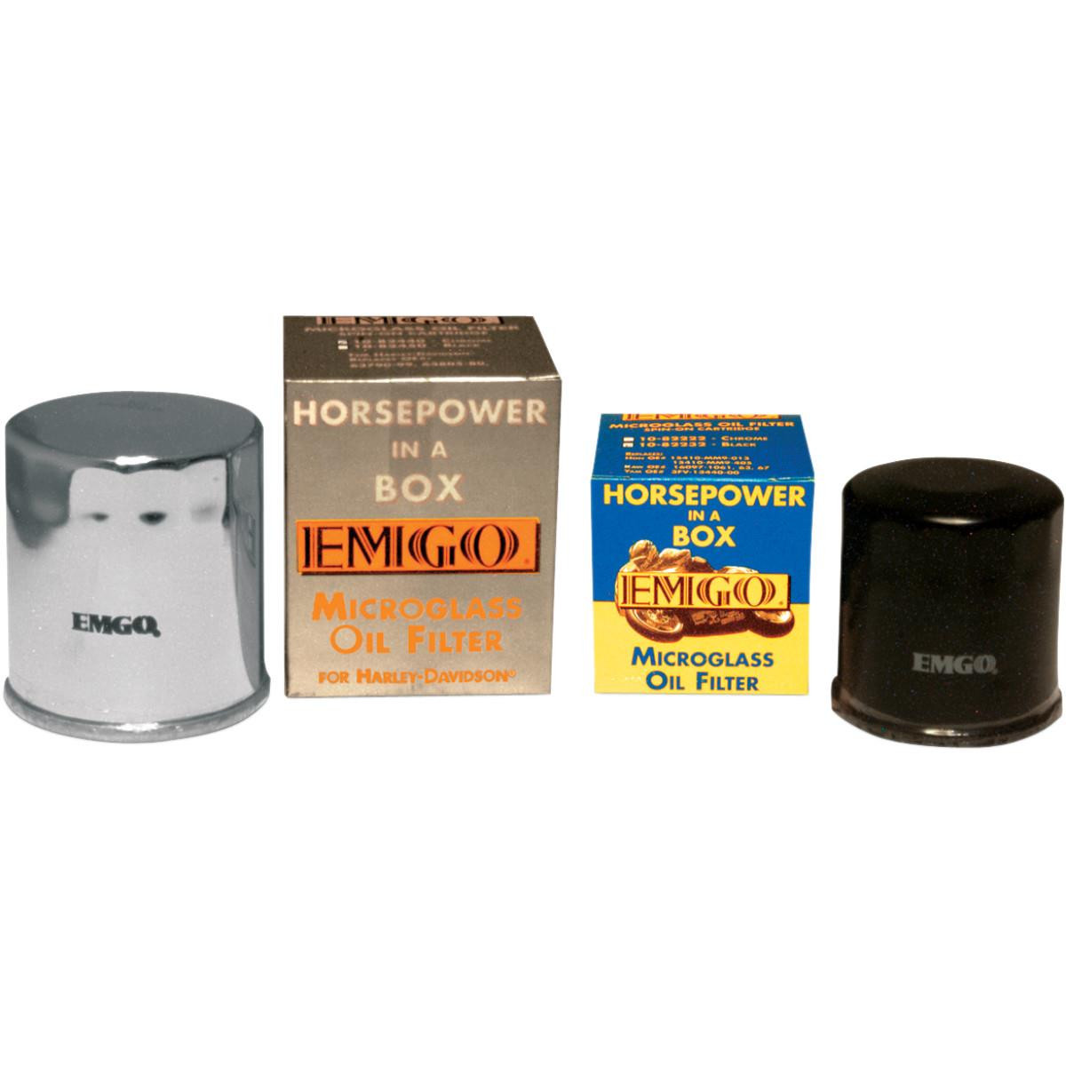 EMGO Micro-Tech Oil Filter - Chrome, 10-55672