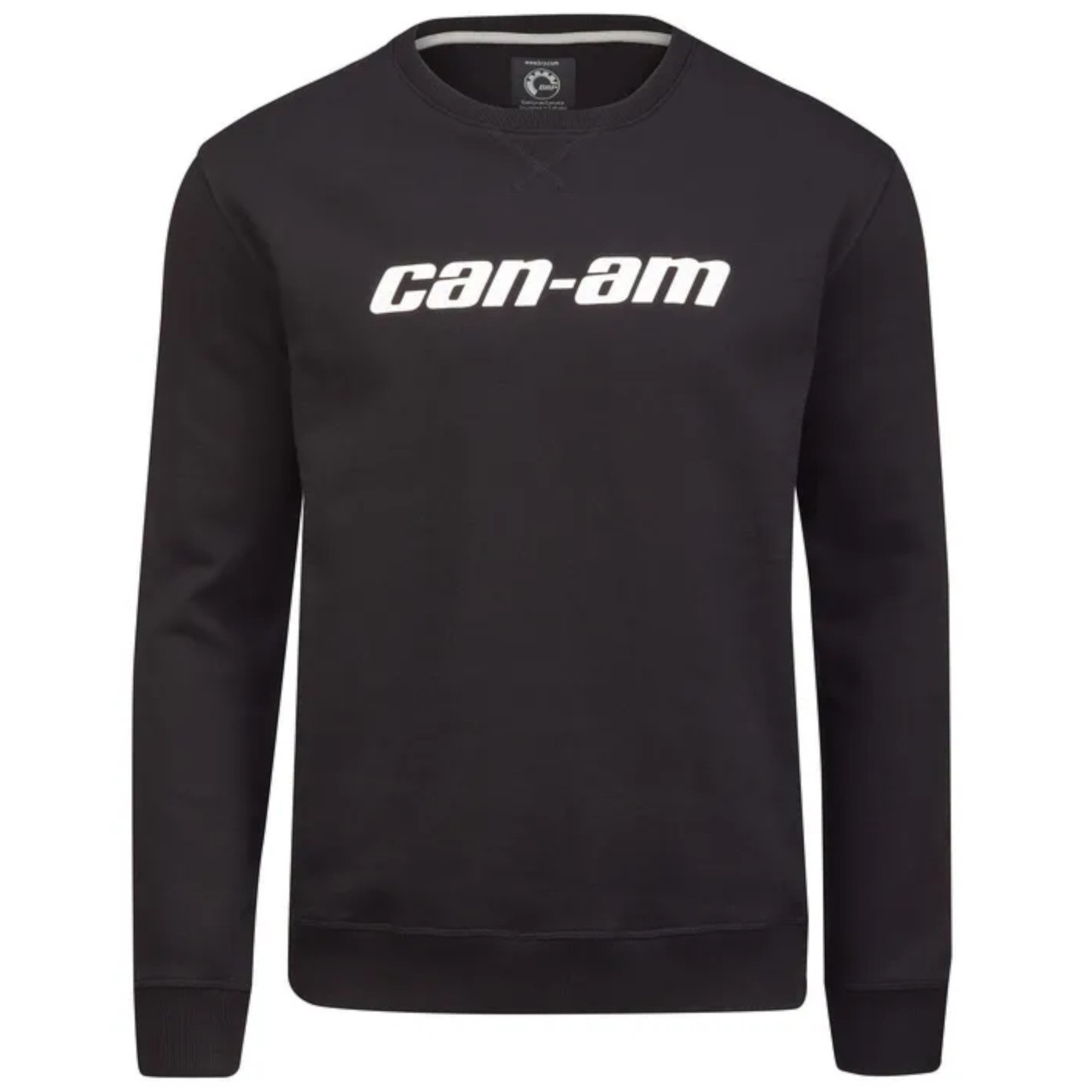 Can-Am New OEM Men's Medium Black Signature Crew Fleece, 4544740690