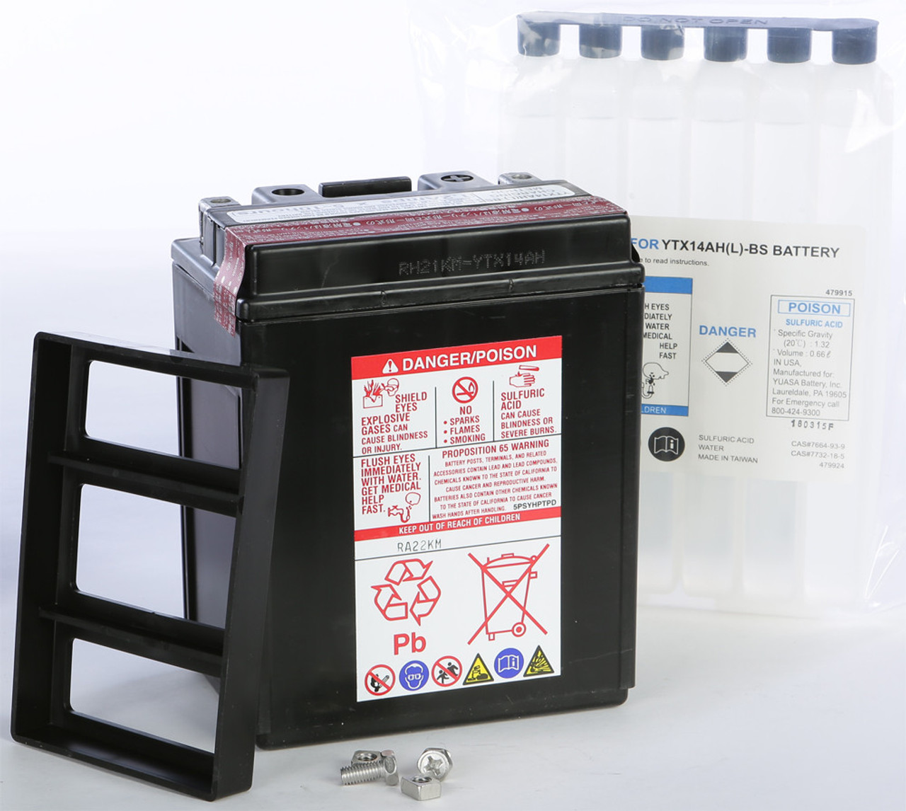 YUASA AGM Maintenance Free Battery, 49-1960