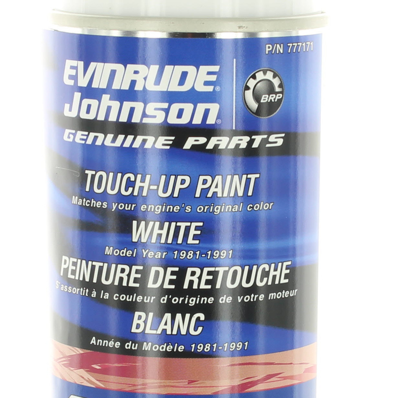 Johnson Evinrude OMC New OEM 12oz White Acrylic Spray Paint, Pack Of 6, 0777171
