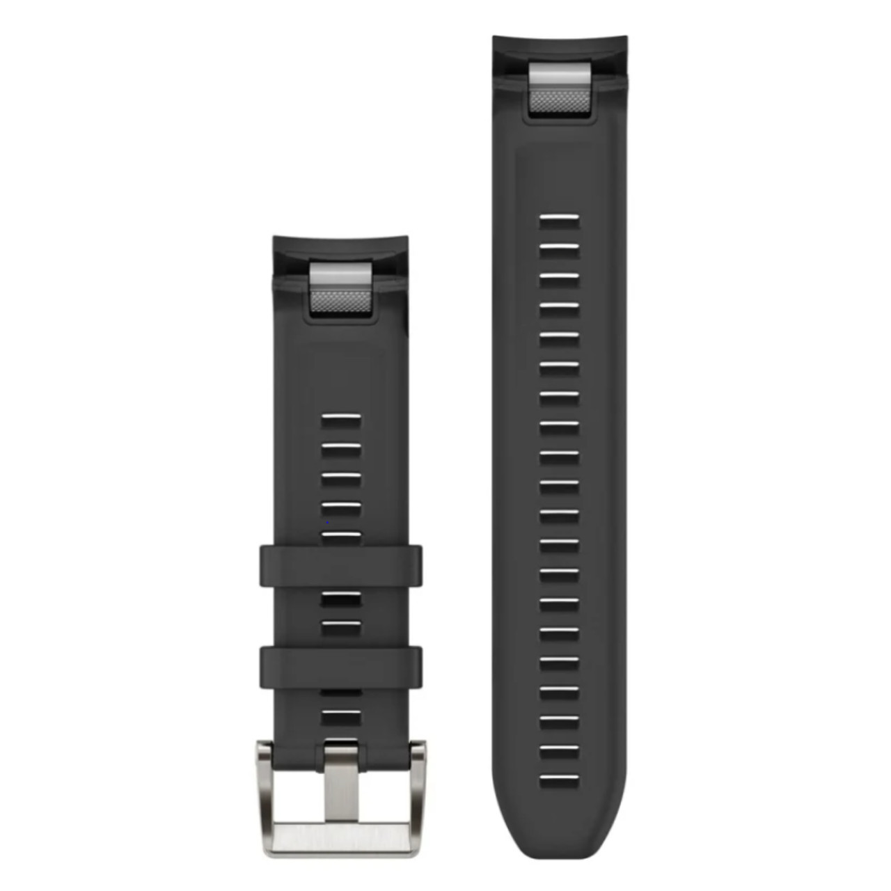 Garmin New OEM QuickFit® 22 Watch Straps Black Silicone Strap, 010-13225-00