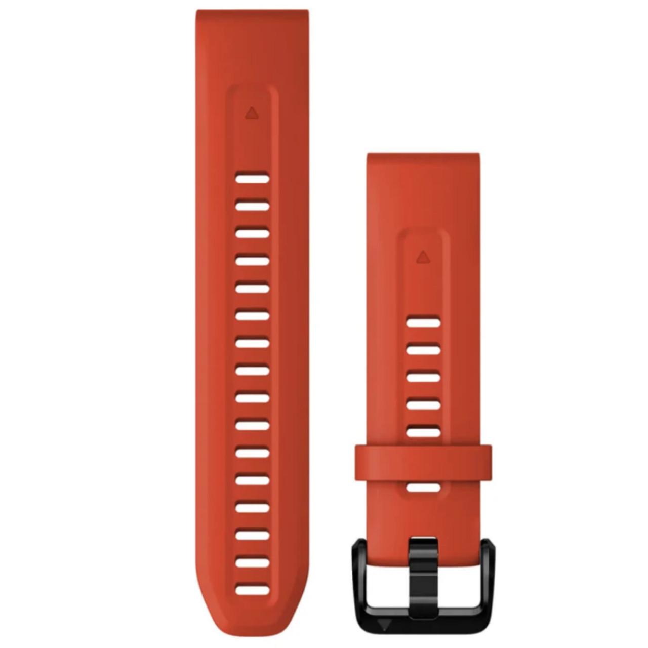 Garmin New OEM QuickFit® 20 Watch Bands Flame Red Silicone, 010-13102-02