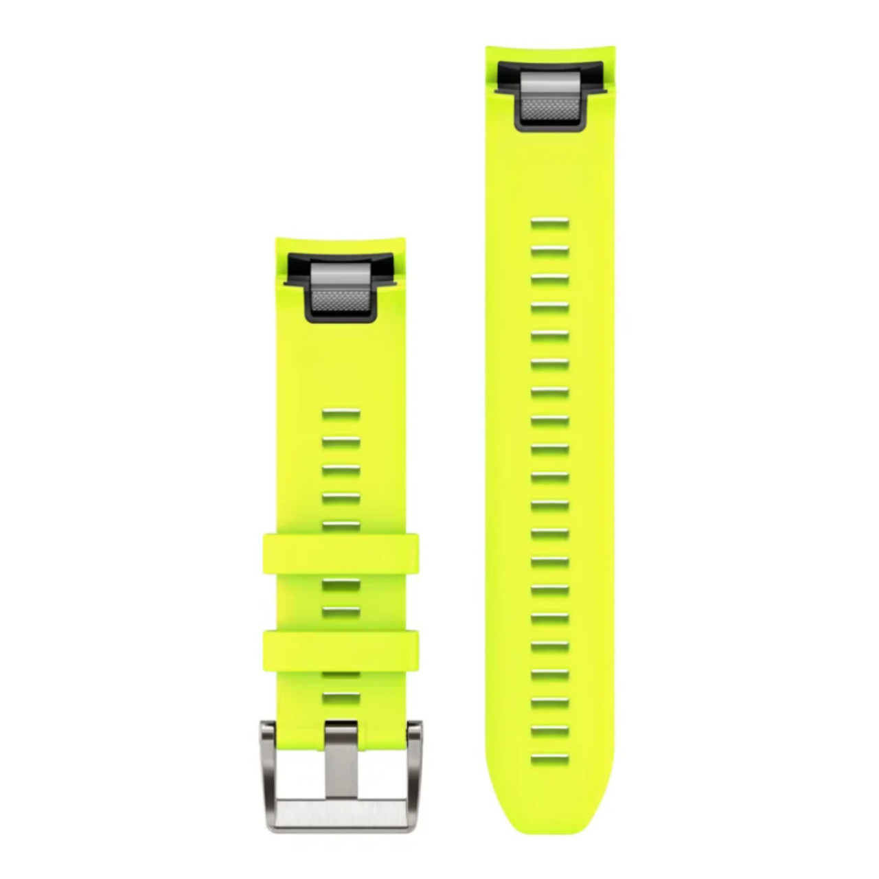 Garmin New OEM QuickFit® 22 Watch Straps Amp Yellow Silicone Strap, 010-13225-05