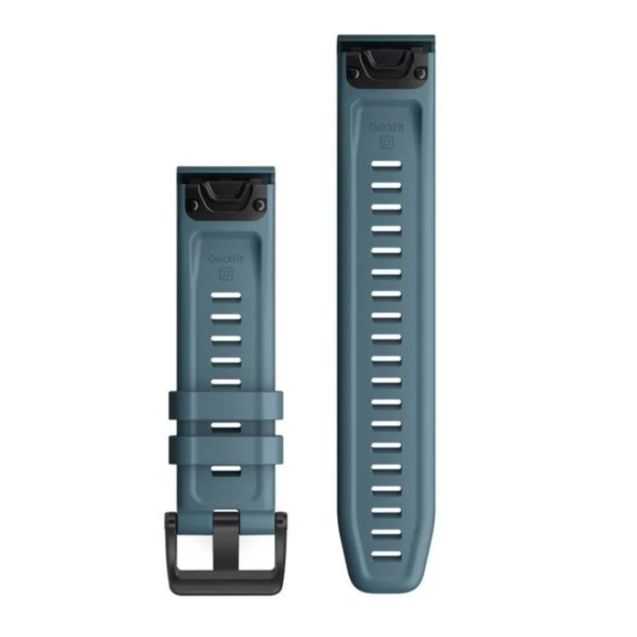 Garmin New OEM QuickFit® 22 Watch Bands Lakeside Blue Silicone, 010-12863-03
