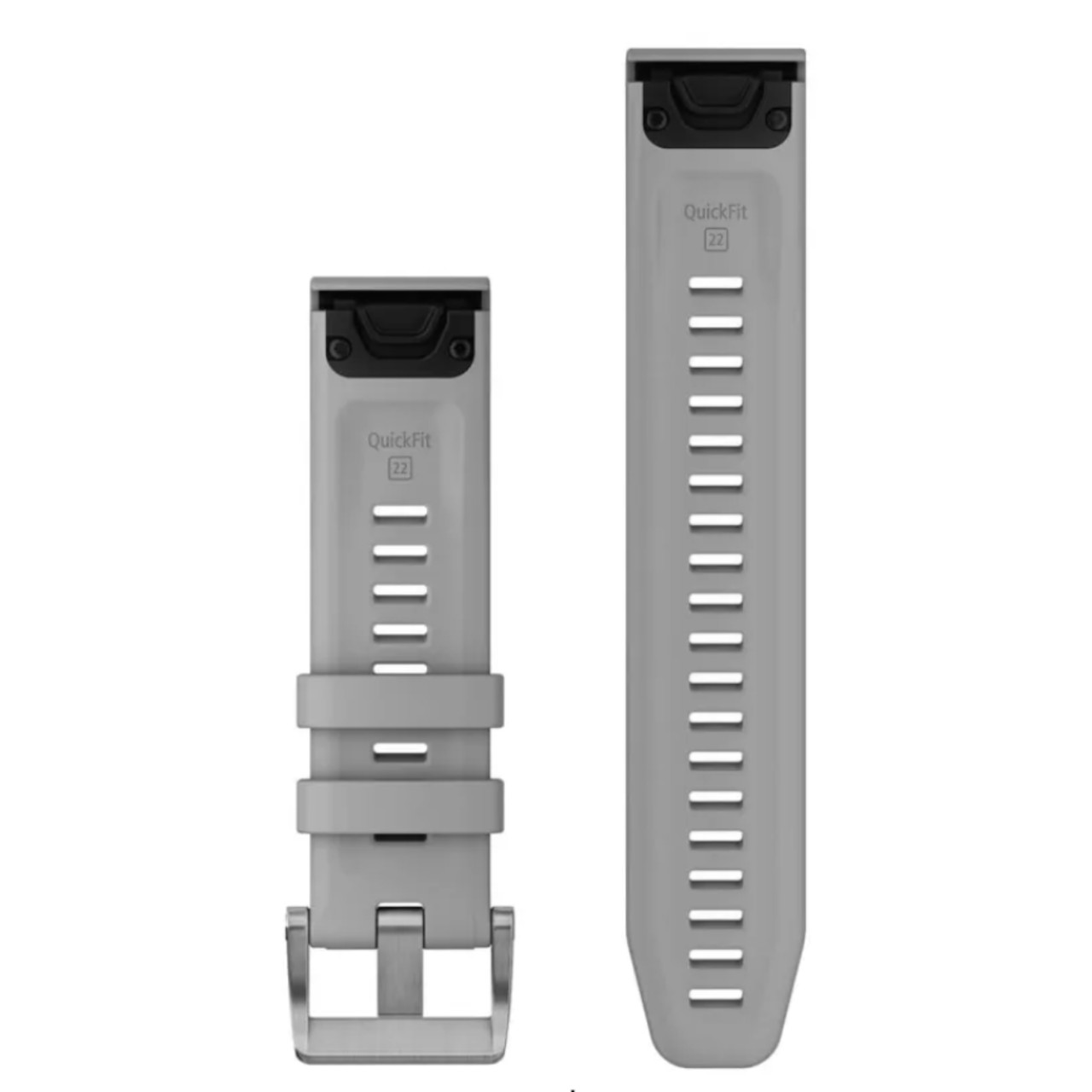 Garmin New OEM QuickFit® 22 Watch Bands Powder Gray Silicone (3-piece Dive Set), 010-13113-03