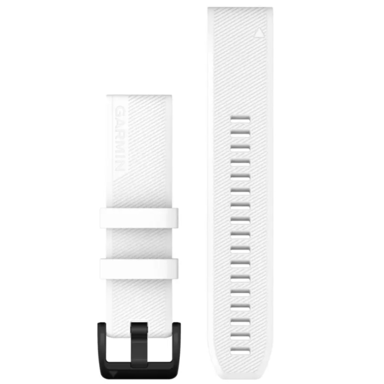 Garmin New OEM QuickFit® 22 Watch Bands White with Black Stainless Steel Hardware, 010-12901-01