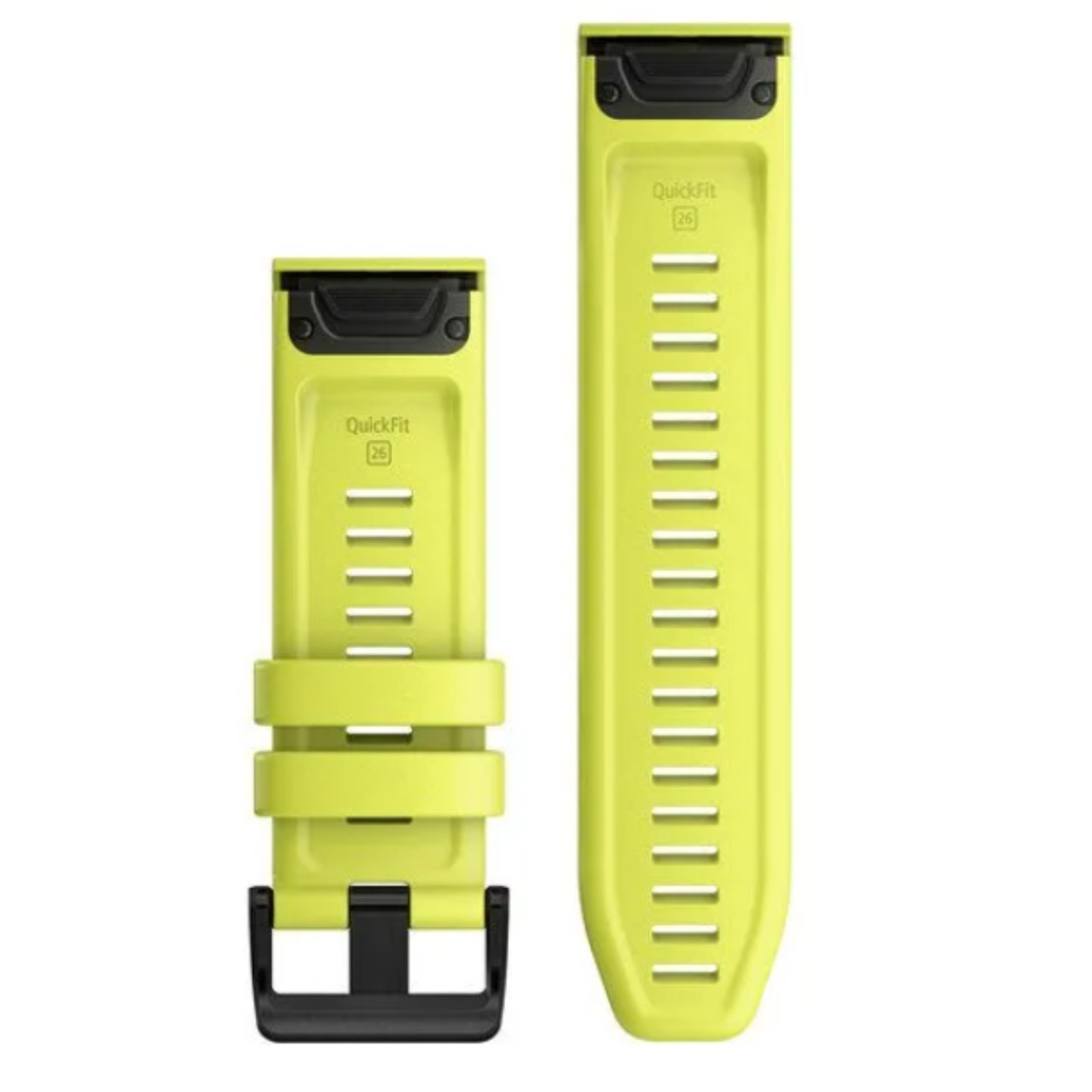Garmin New OEM QuickFit® 26 Watch Bands Amp Yellow Silicone, 010-12864-04