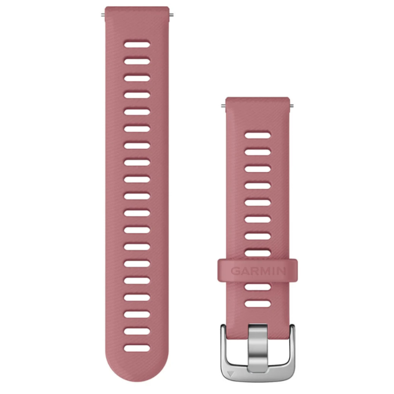 Garmin New OEM Quick Release Bands (18 mm) Light Pink with Silver Hardware, 010-11251-3H