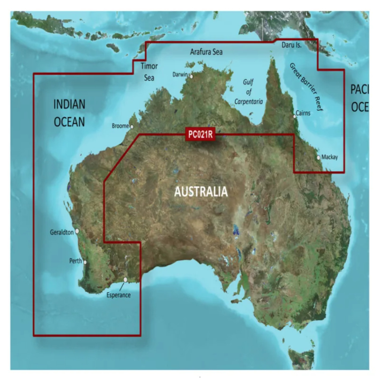 Garmin New OEM Australia, Mackay to Esperance Coastal Charts BlueChart g3 Vision | VPC021R | microSD™/SD™, 010-C0754-00