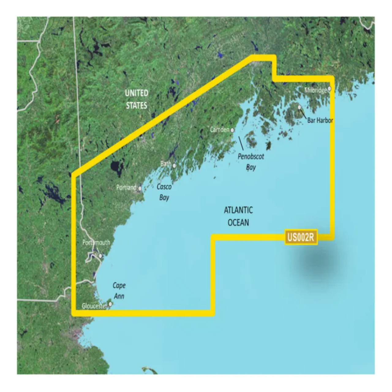 Garmin New OEM U.S., Maine, South Coastal Charts BlueChart g3 Vision | VUS002R | microSD™/SD™, 010-C0703-00