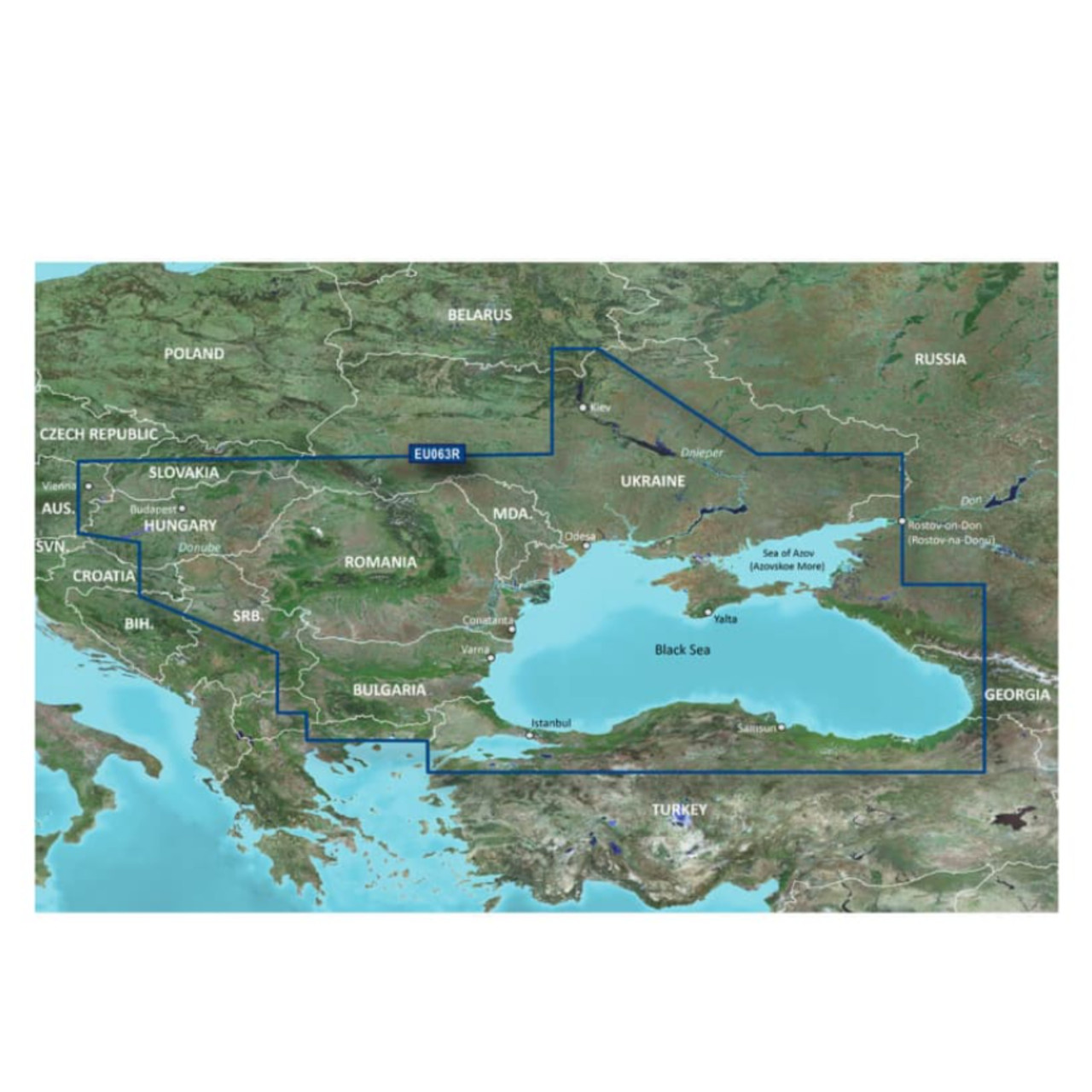 Garmin New OEM Black Sea and Azov Sea Charts BlueChart g3 Vision | VEU063R | microSD™/SD™, 010-C1064-00