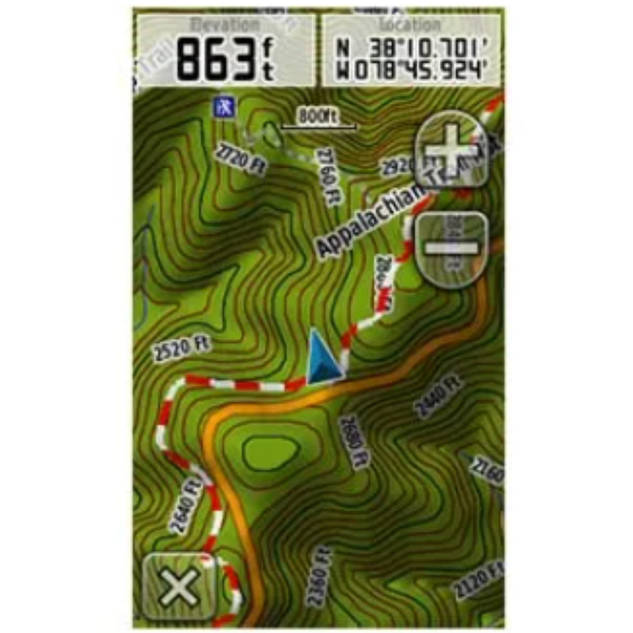 Garmin OEM Trailhead Series - Appalachian Trail microSD™/SD™ card, 010-C1058-00