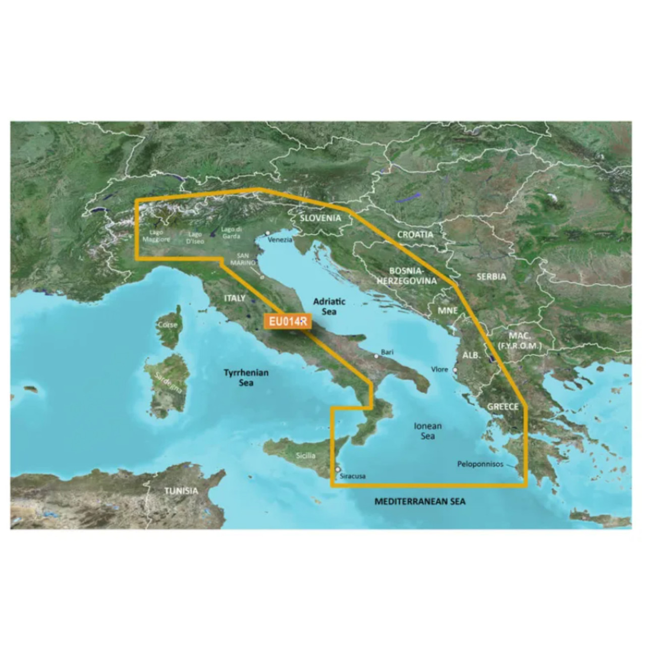 Garmin New OEM Adriatic Sea Charts BlueChart g3 | HXEU014R | microSD™/SD™, 010-C0772-20