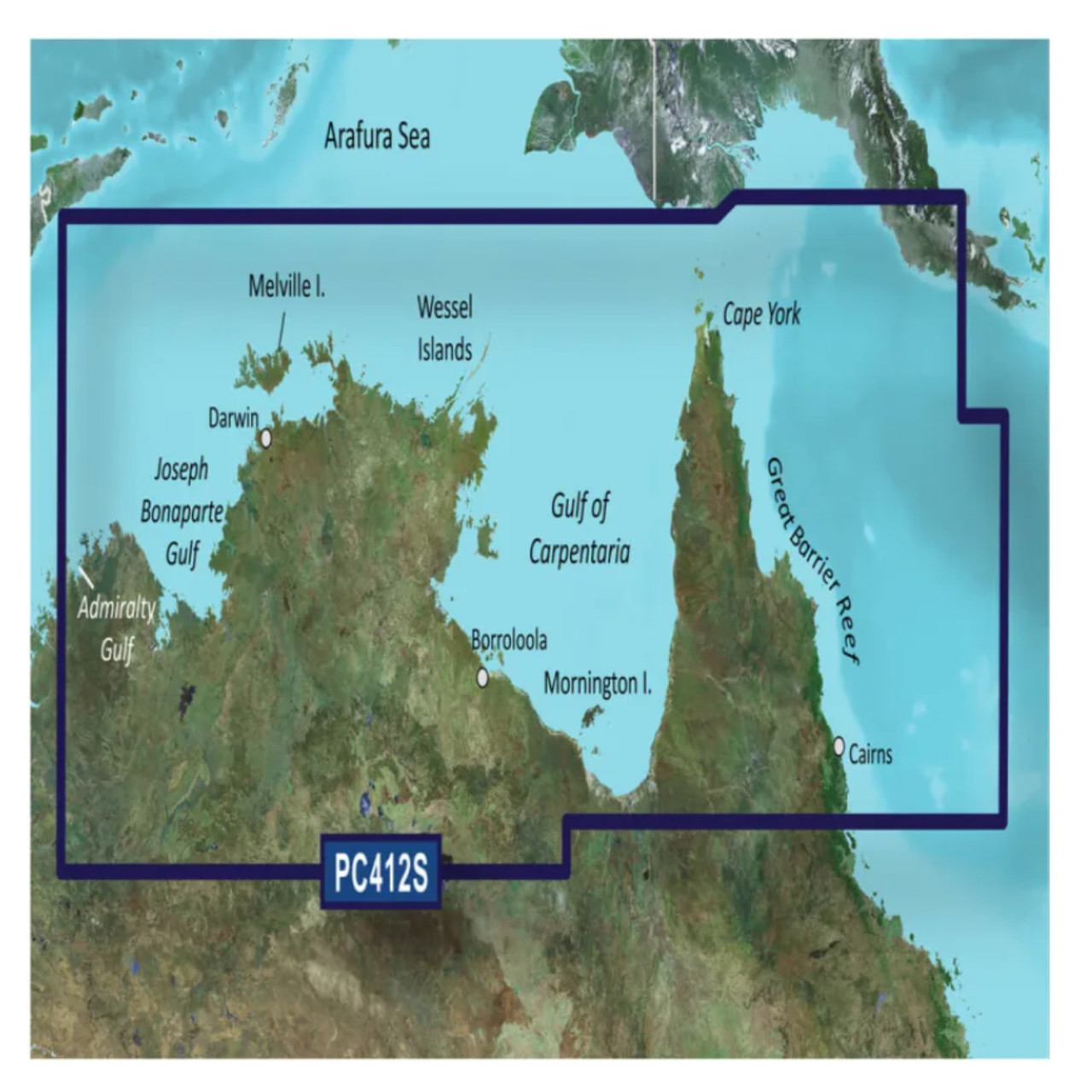 Garmin New OEM Australia, Admiralty Gulf WA to Carins Coastal Charts BlueChart g3 | HXPC412S | microSD™/SD™, 010-C0870-20