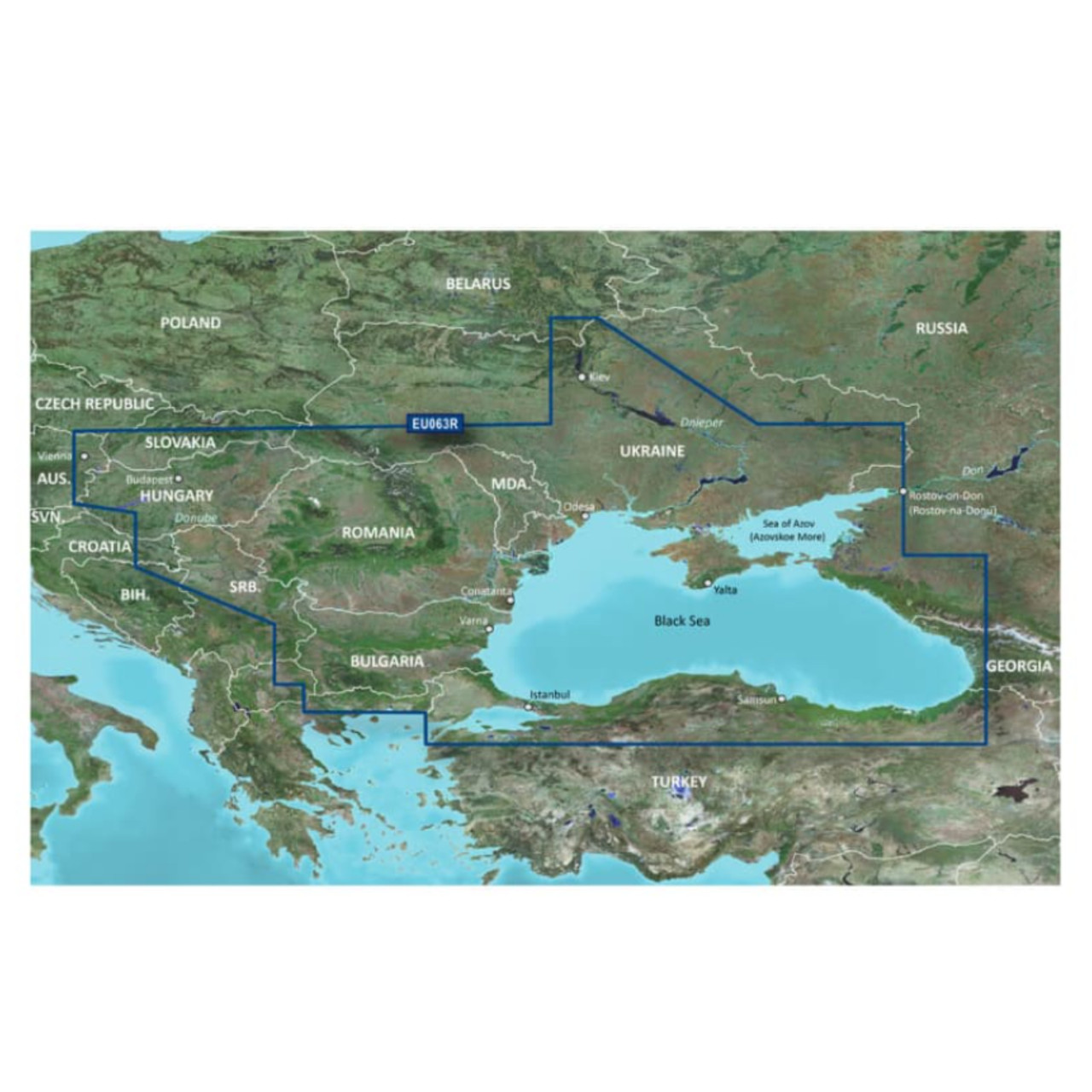 Garmin New OEM Black Sea and Azov Sea Charts BlueChart g3 | HXEU063R | microSD™/SD™, 010-C1064-20