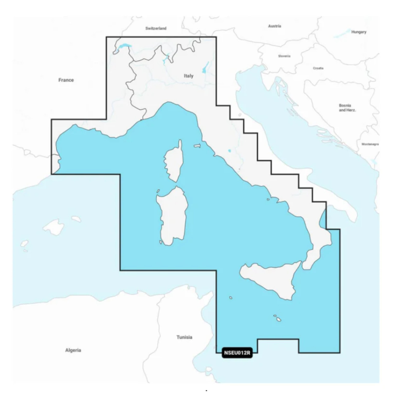 Garmin New OEM Mediterranean Sea, Central & West - Marine Charts Garmin Navionics+™ | NSEU012R | microSD™/SD™ and One-year Subscription, 010-C1238-20