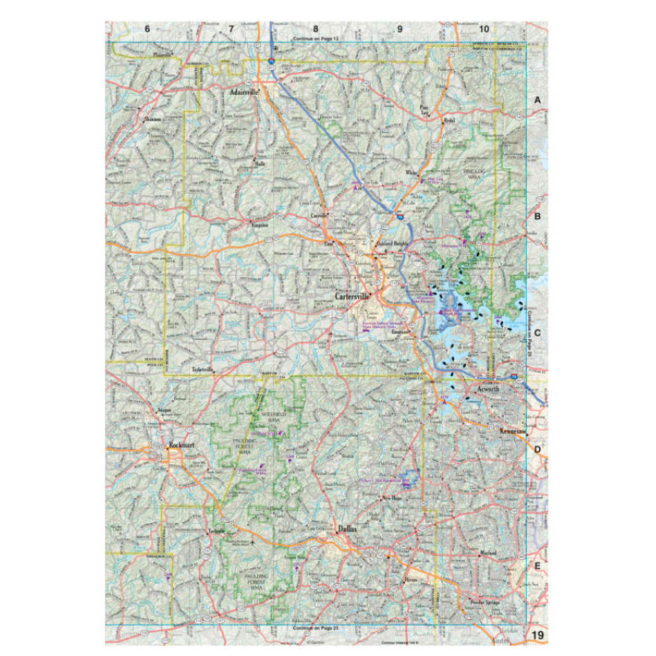 Garmin OEM DeLorme® Atlas & Gazetteer Paper Maps Georgia, 010-13226-GA