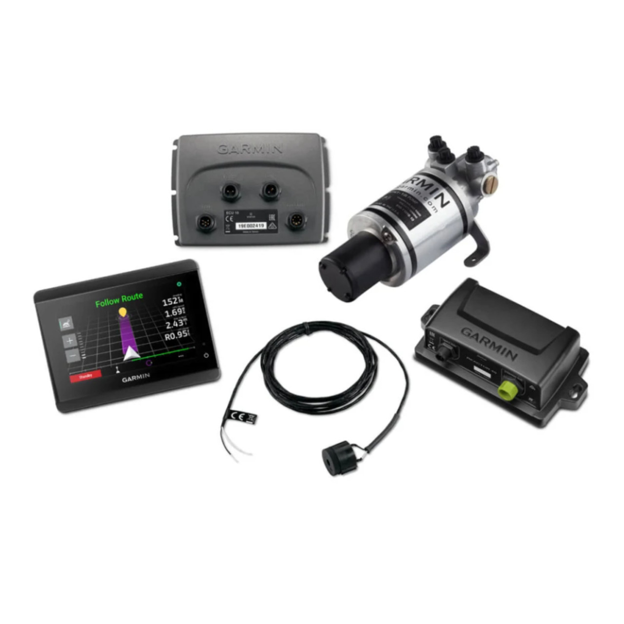 Garmin New OEM Compact Reactor™ 40 Hydraulic Autopilot with GHC™ 50 Instrument Pack, 010-02794-07