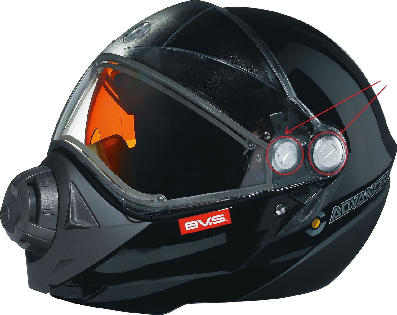 Ski-Doo New OEM BV2S Helmet, Replacement Visor Silver Screw Kit, 4483570008