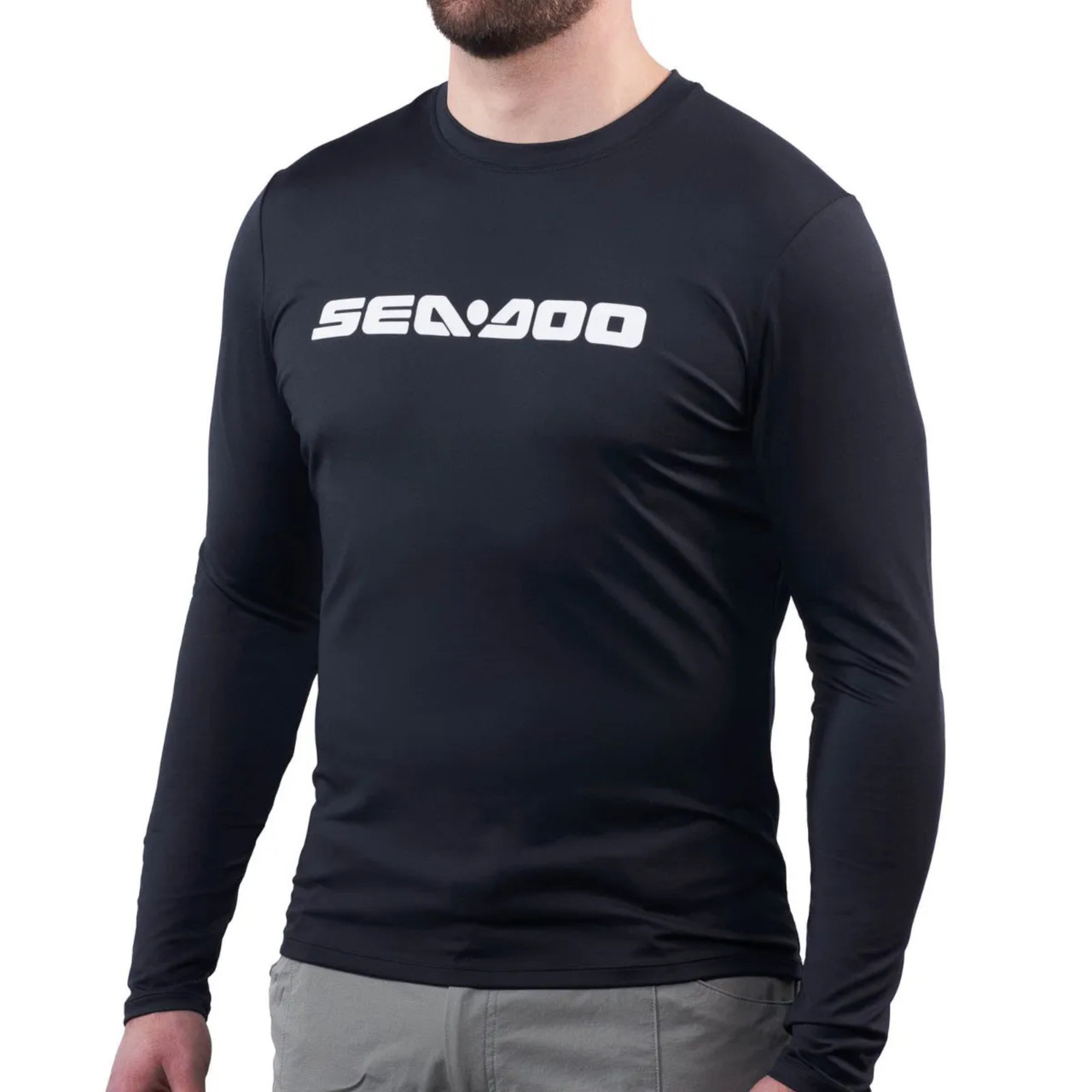 Sea-Doo New OEM Men's Extra Large Long Sleeve Rashguard Signature, 4544591290