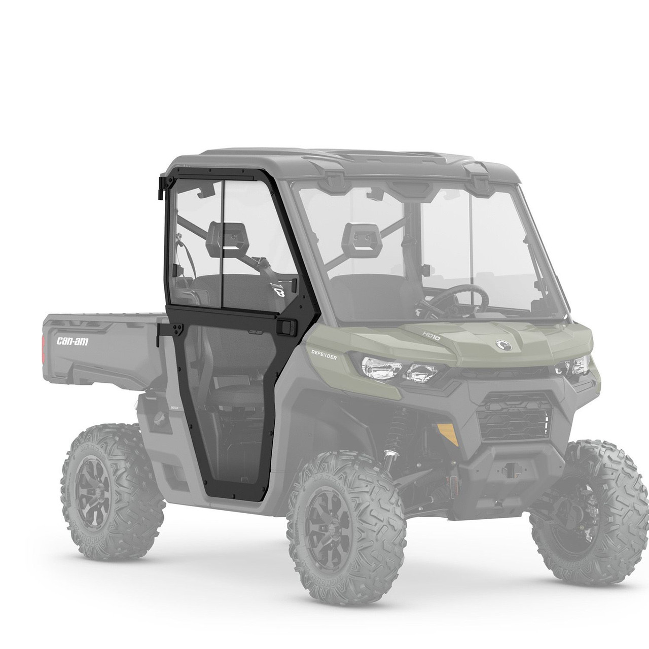 Can-Am New OEM, Defender EC & ROHVA Compliant Front Clear Rigid Doors, 715006261