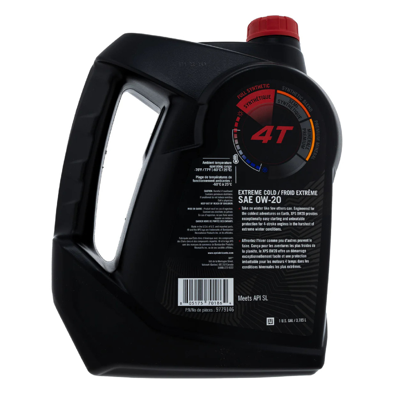Ski-Doo OEM XPS 4-Stroke Extreme Cold Grade Full Synthetic Oil 1 Gal., 9779146