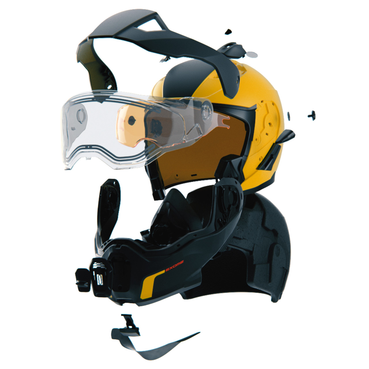 Ski-Doo New OEM Exome Sport Radiant Helmet (DOT), Unisex 2X-Large, 9290371410