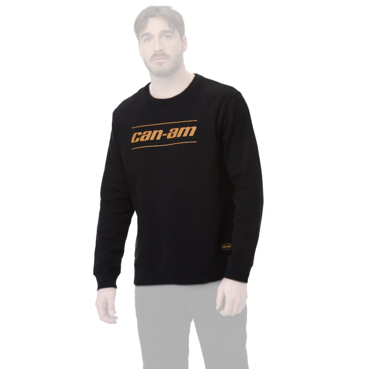 Can-Am New OEM Men's 3X-Large Black Signature Crew Fleece, 4546321690