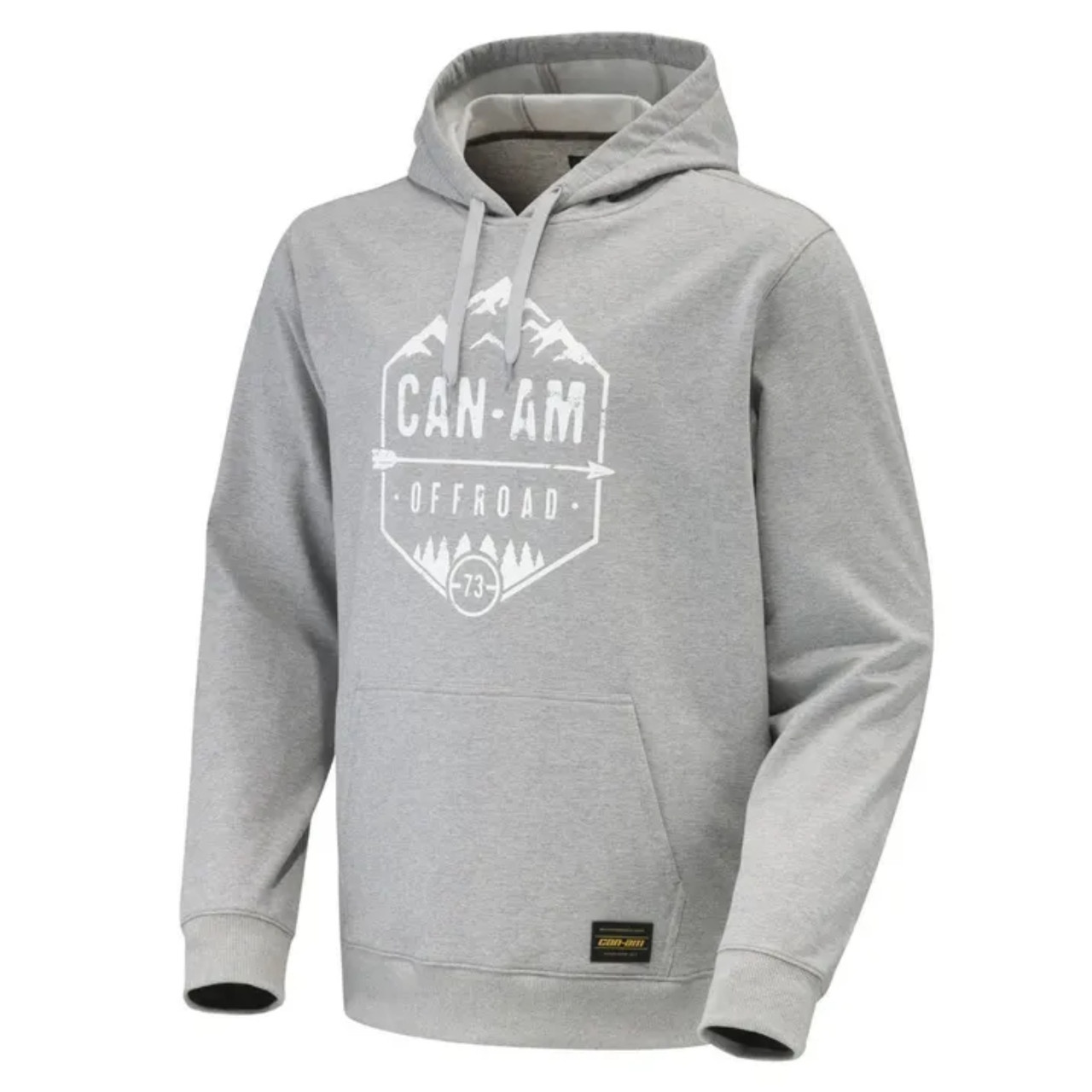 Can-Am New OEM Men's Medium Heather Grey Premium Pullover Hoodie, 4545450627