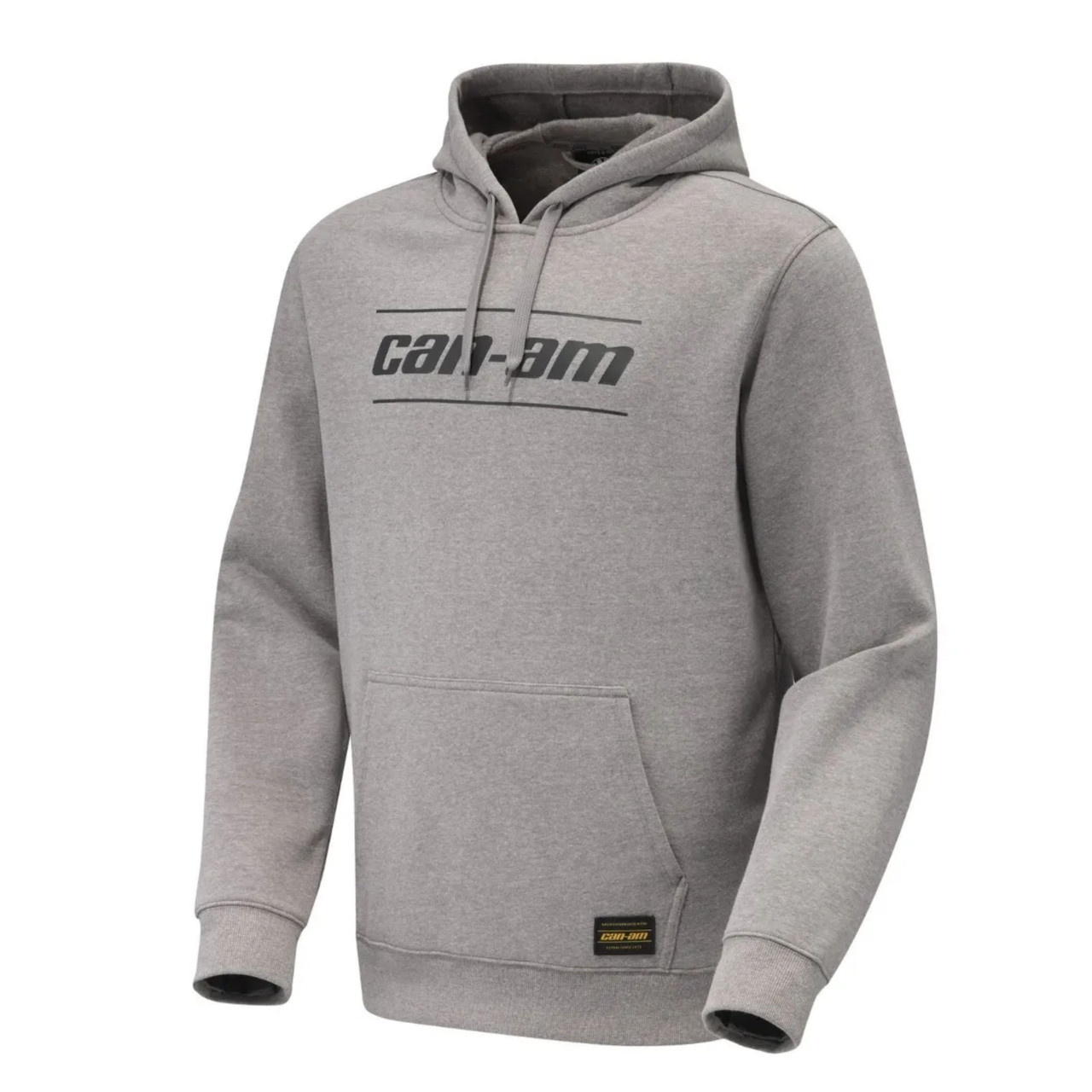 Can-Am New OEM Men's Medium Heather Grey Signature Pullover Hoodie, 4546310627