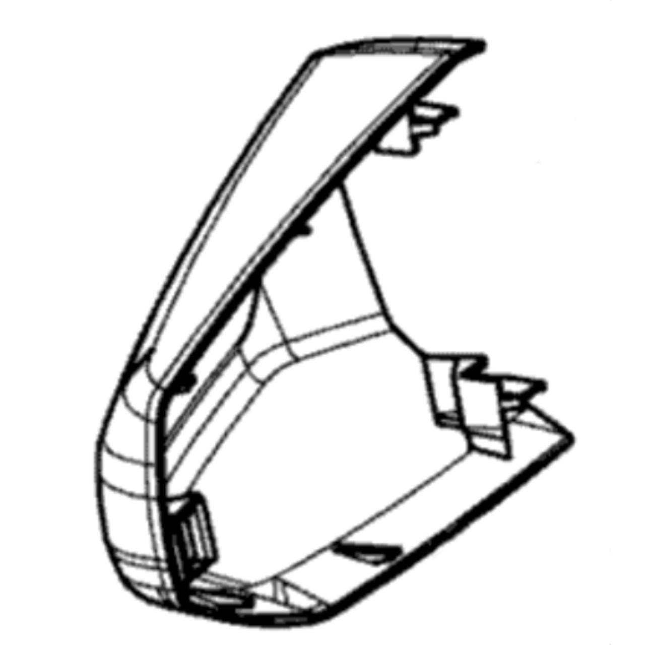 Can-Am New OEM Left Hand Rear View Mirror Trim, 708400471