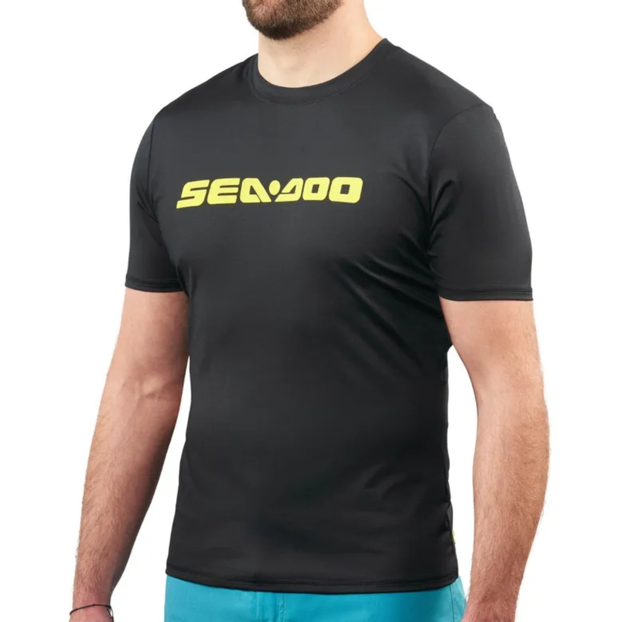 Sea-Doo New OEM Men's Medium Short Sleeve Rashguard Signature, 4544870690