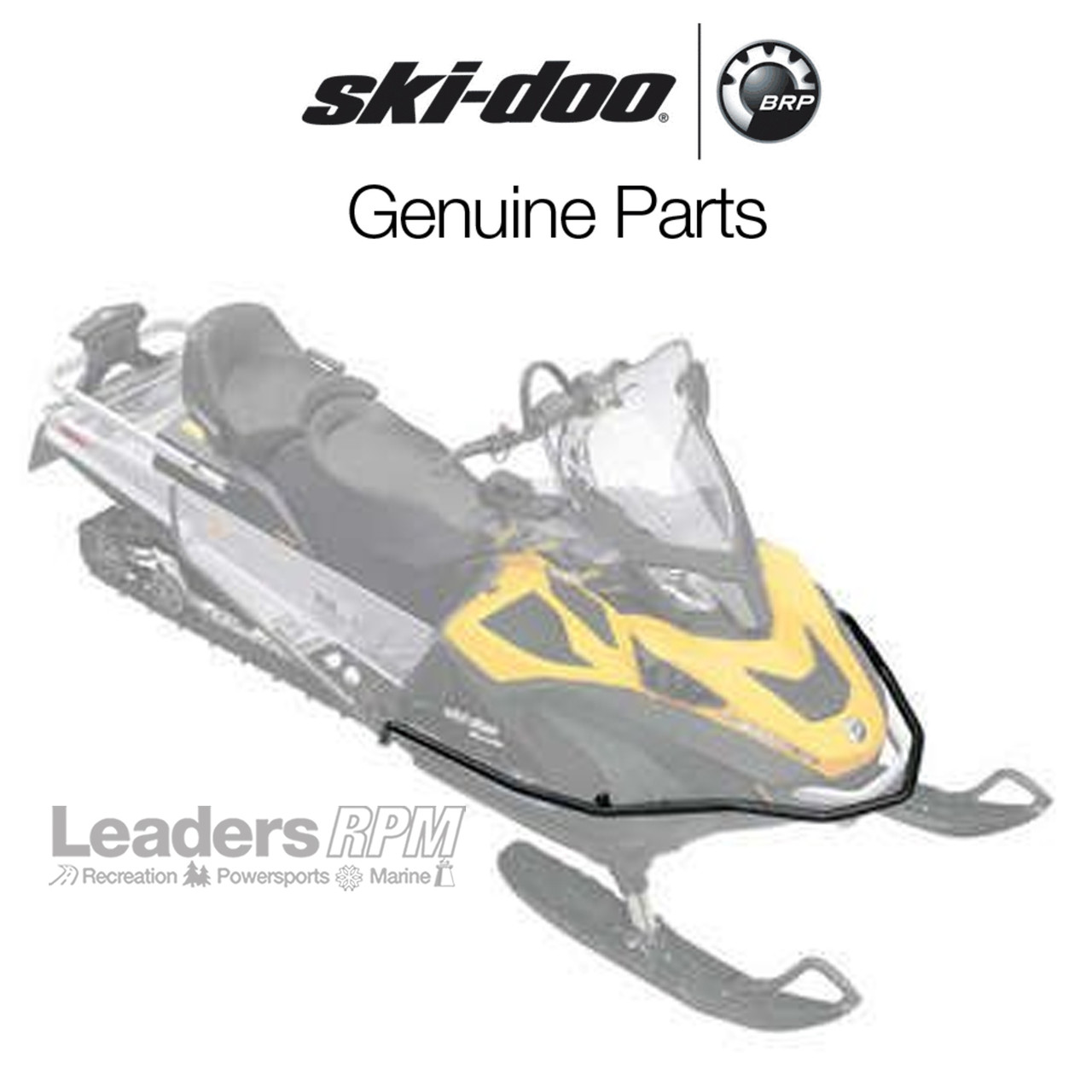 Ski-Doo New OEM Snowmobile Black Extra Front Bumper, REV-XU WT SWT, 860200561