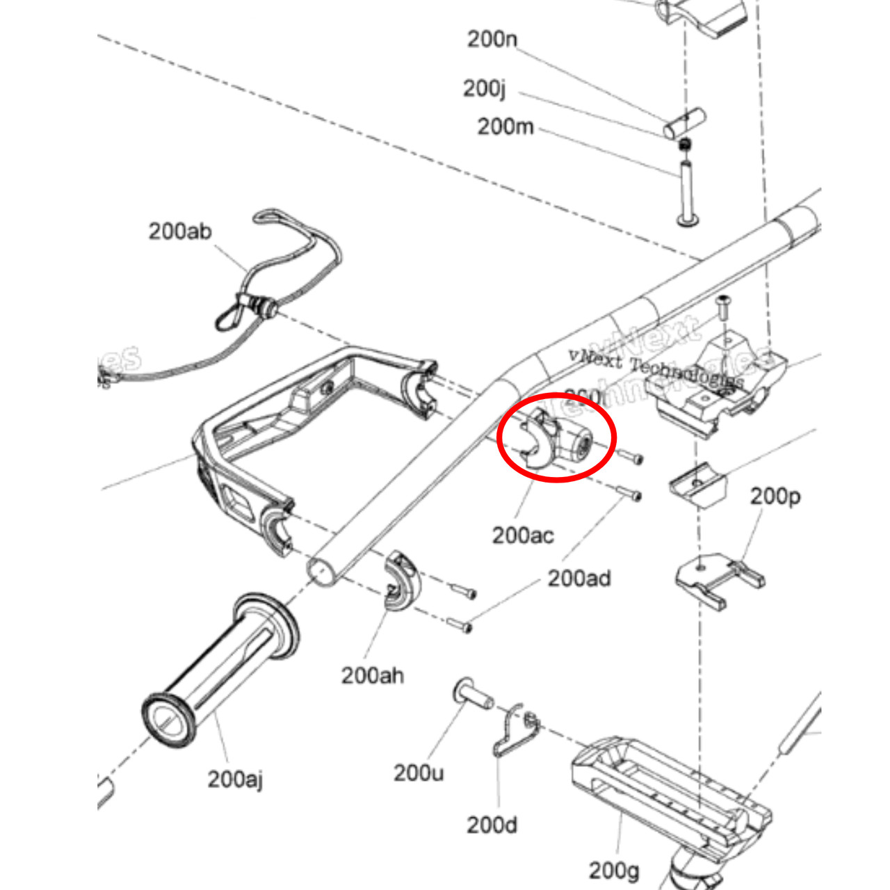 Can-Am New OEM Ryker Support Switch, 709402275