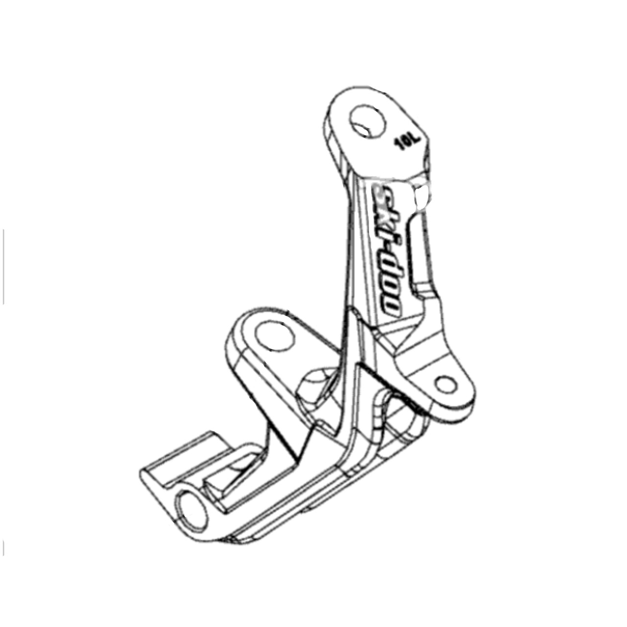 Ski-Doo New OEM Sunburst Yellow Left Hand Ski Leg, 505074975
