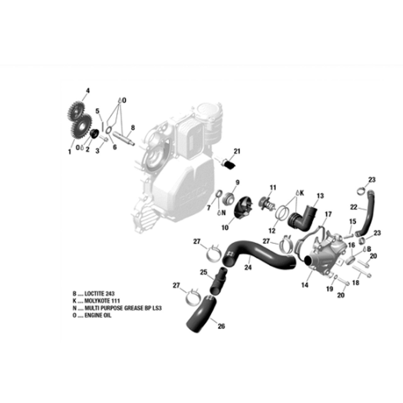 BRP New OEM, Seal, 420850946