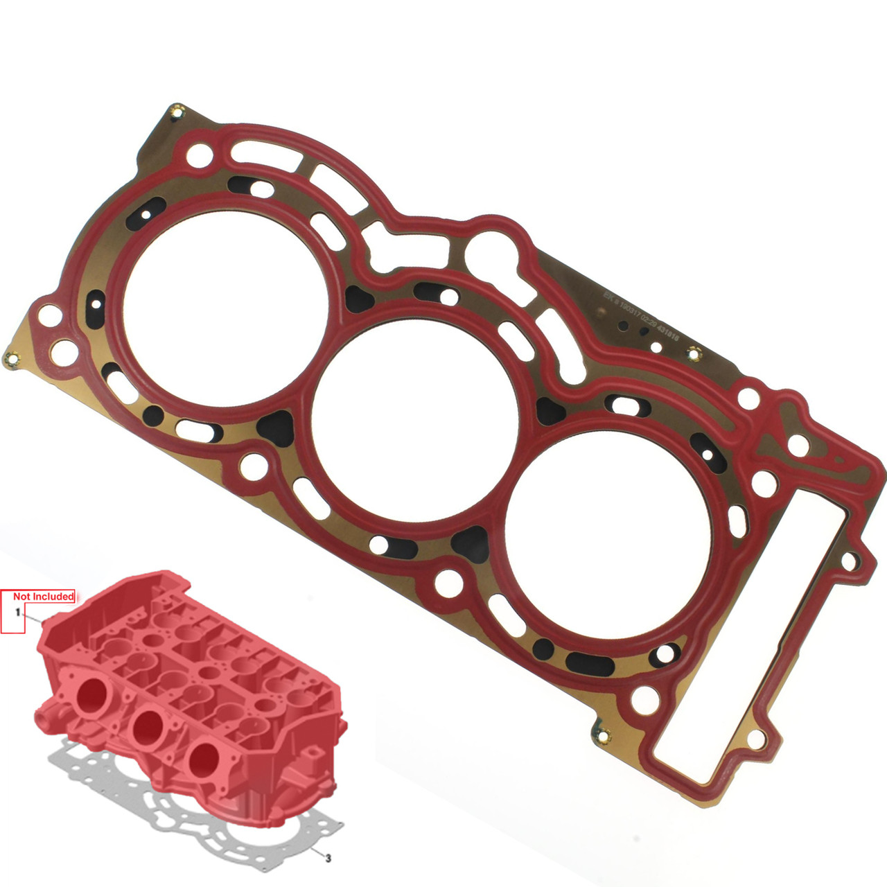 BRP New OEM, Grand Touring Renegade Maverick Cylinder Head Gasket, 420431816