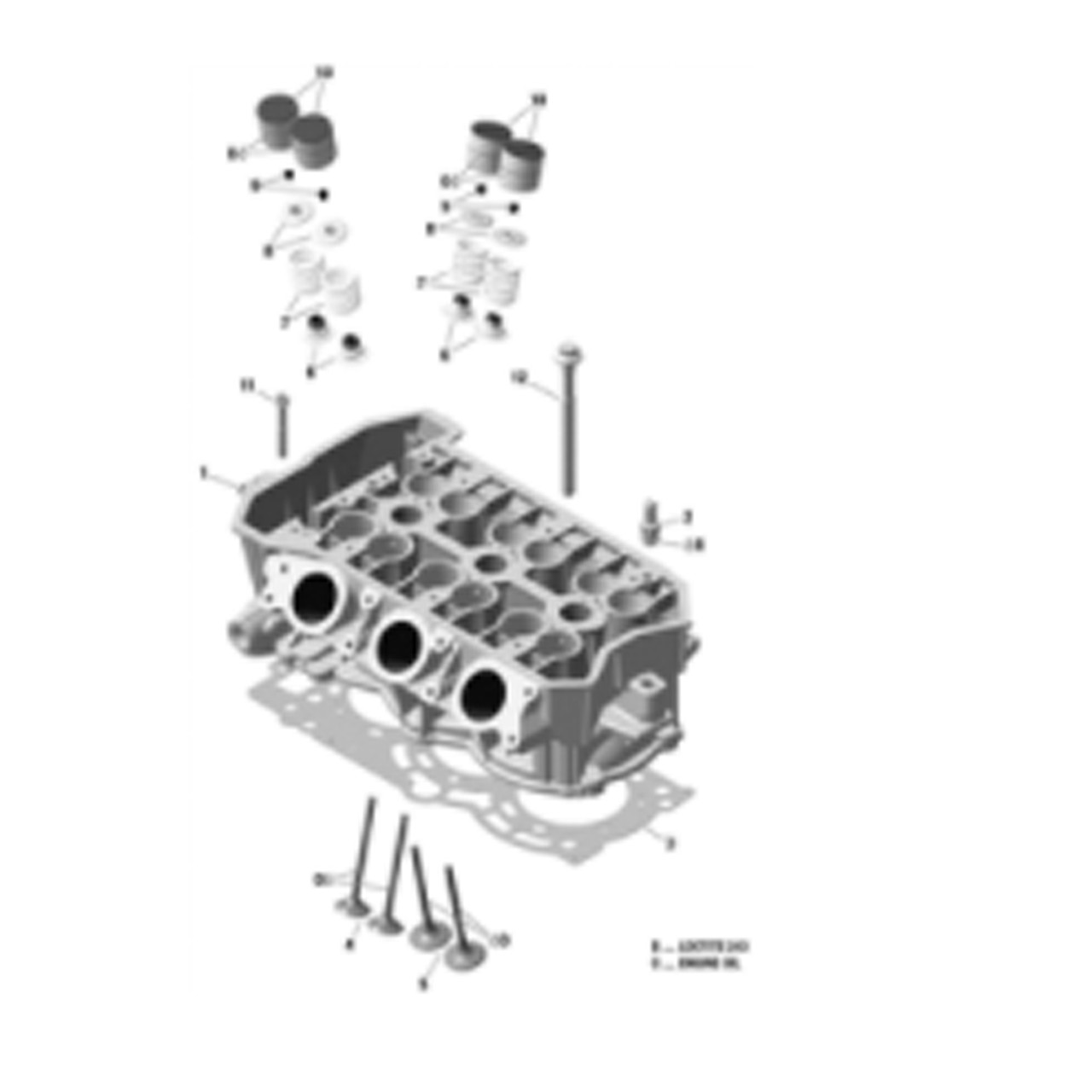 BRP New OEM, Grand Touring Renegade Maverick Cylinder Head Gasket, 420431816
