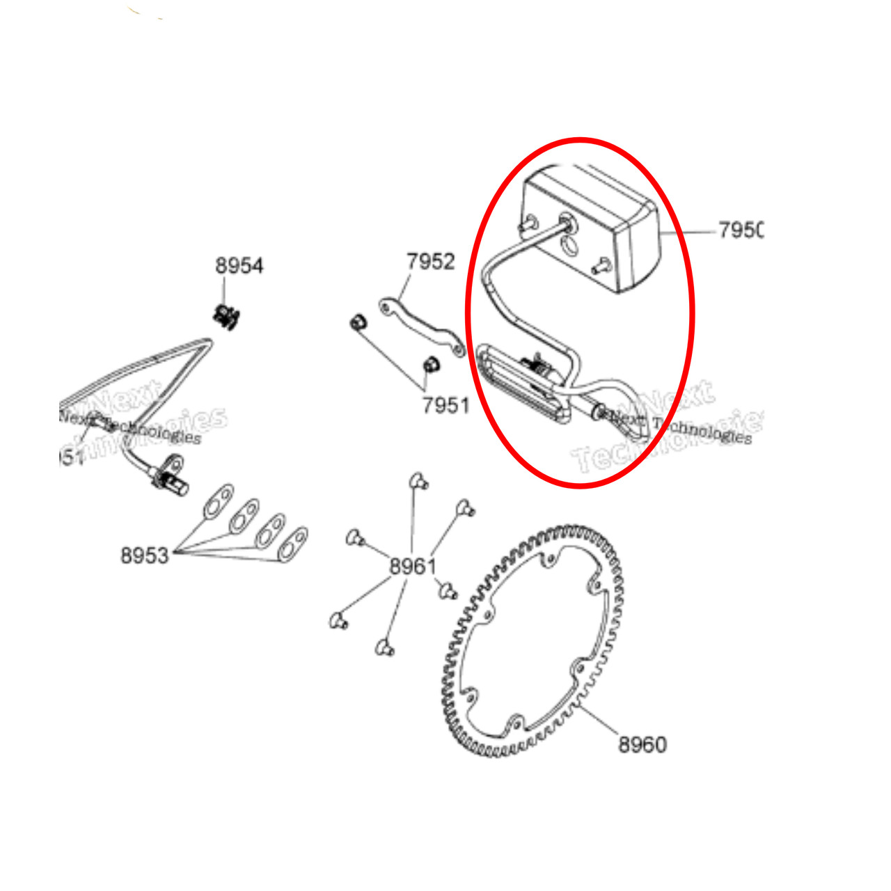 Can-Am New OEM Spyder License Light, 710003349